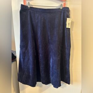 TanJay Deep Blue A-Line Skirt